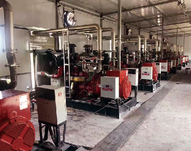 陜北中石化天然氣發(fā)電站項目（斗山配德科10臺200KW）